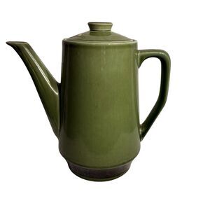 Vintage Harmony House Aurora Green Ironstone Coffee Pot. Made In Japan. 5 Cups